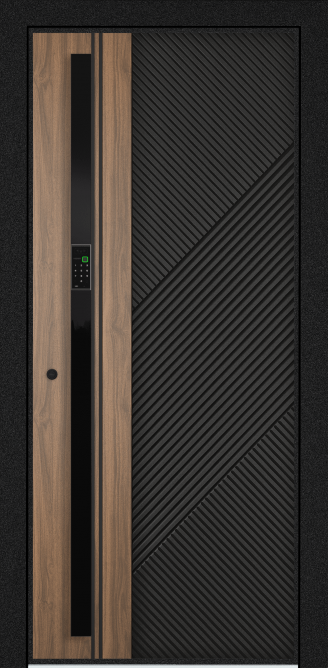 EXPERT PP, Панель MDF с ПВХ покрытием, SL6-M10, ПВХ Черная шагрень в Екатеринбурге